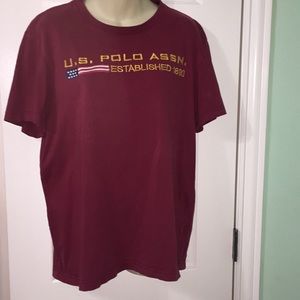 vintage red polo tee